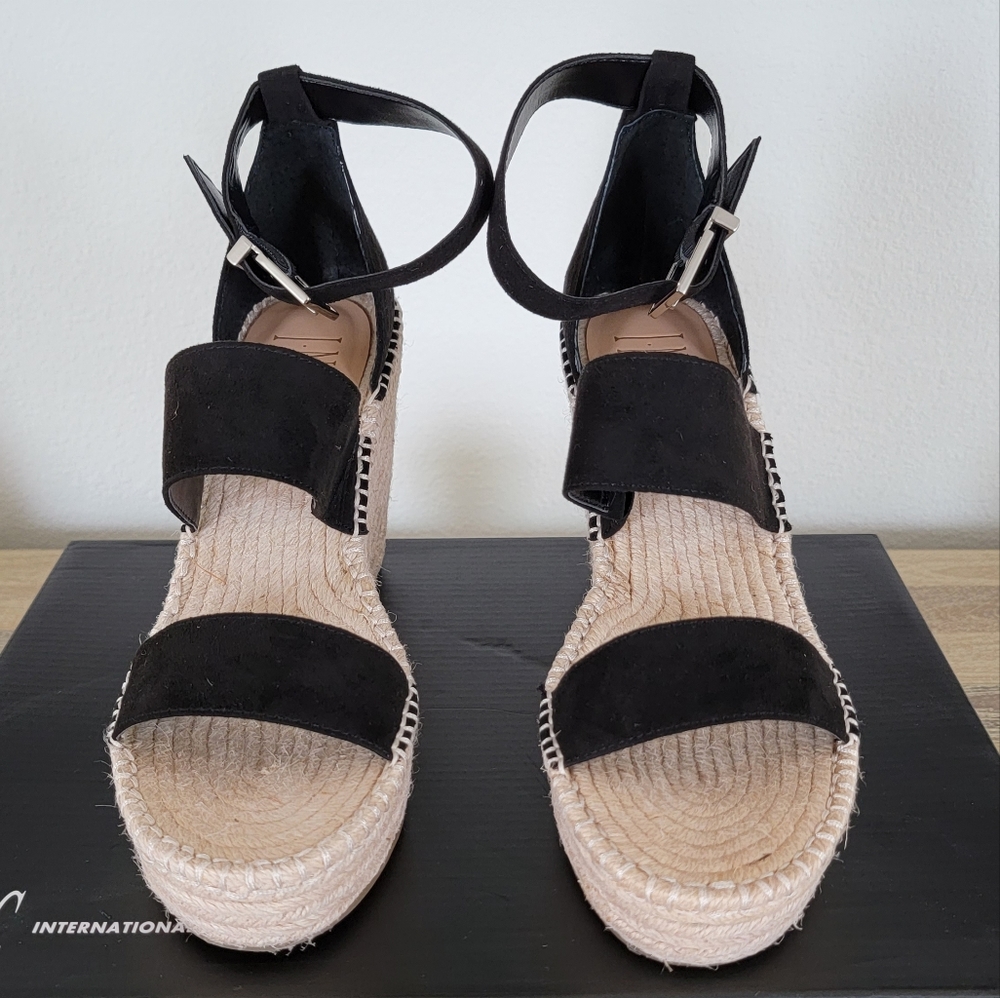 INC Black Wedges Size 7.5